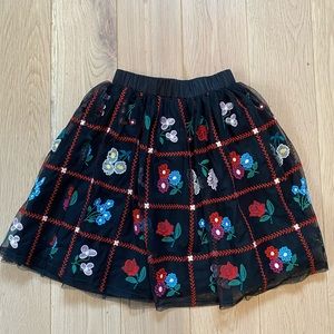 Hanna Andresson Embroidered Tulle Skirt